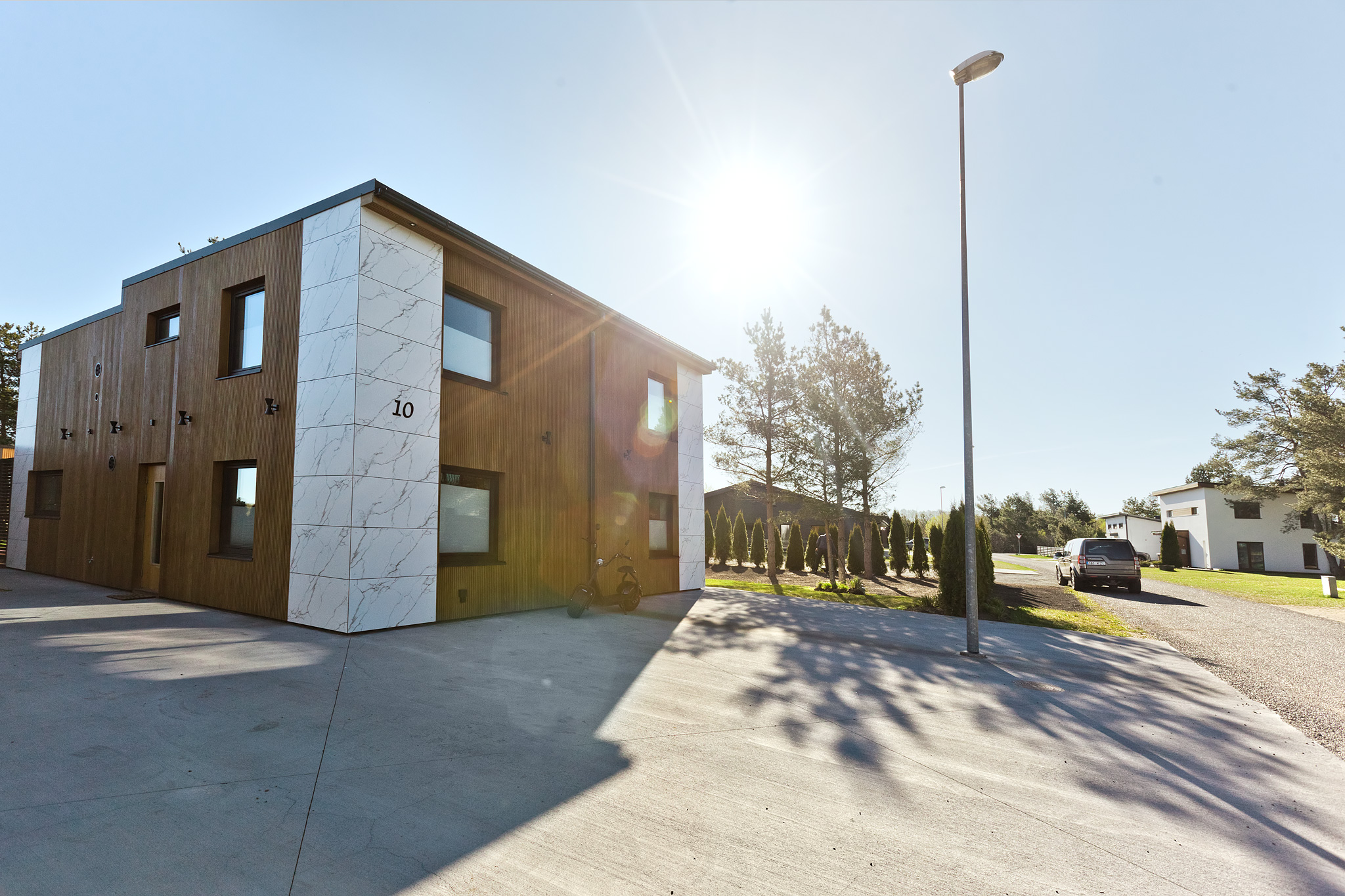 Private free parking in the rental home in Saaremaa